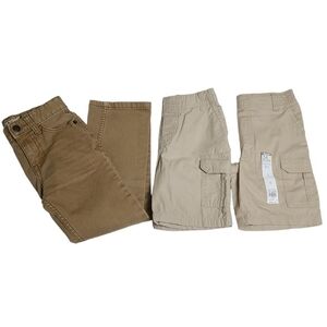 Cat & Jack Adjustable Waist Pants 365 Kids Pull On Cargo Shorts School Uniform 5